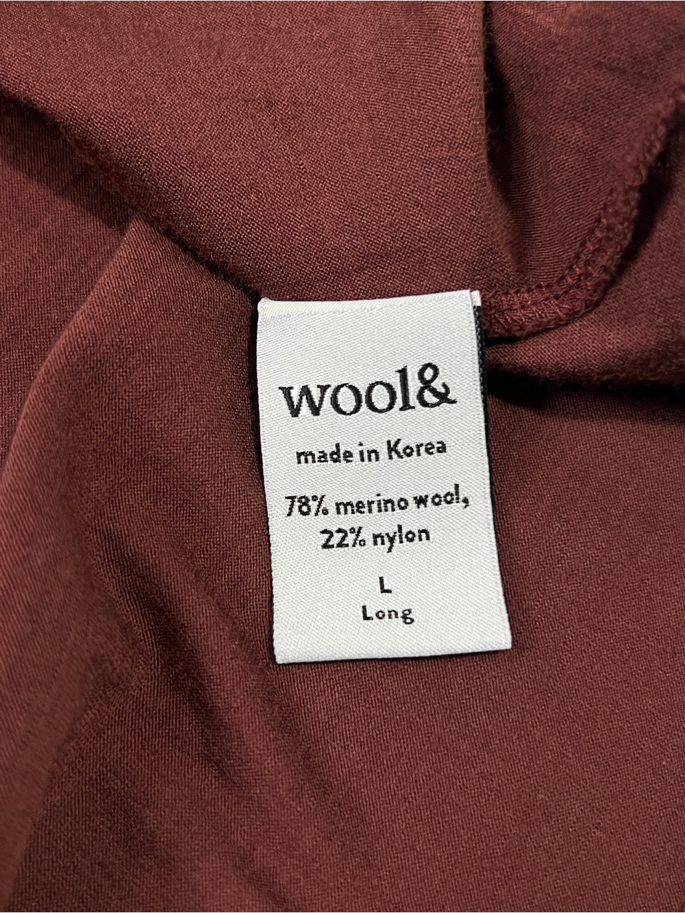 Wool& Brooklyn Reversible Dress - Large LONG - merino wool Redwood short sleeve - Picture 11 of 12